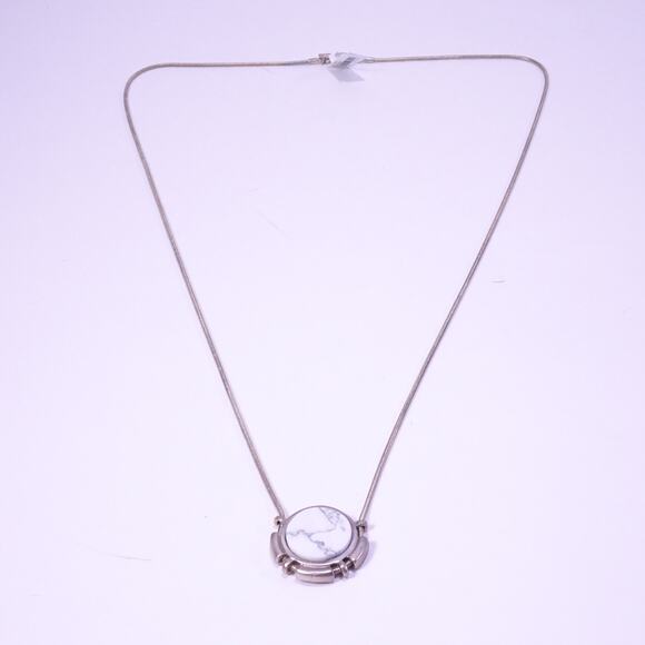 Banana Republic Women's Pave Triple Ball and Howlite Necklace NWT 45 55 - Picture 13 of 16